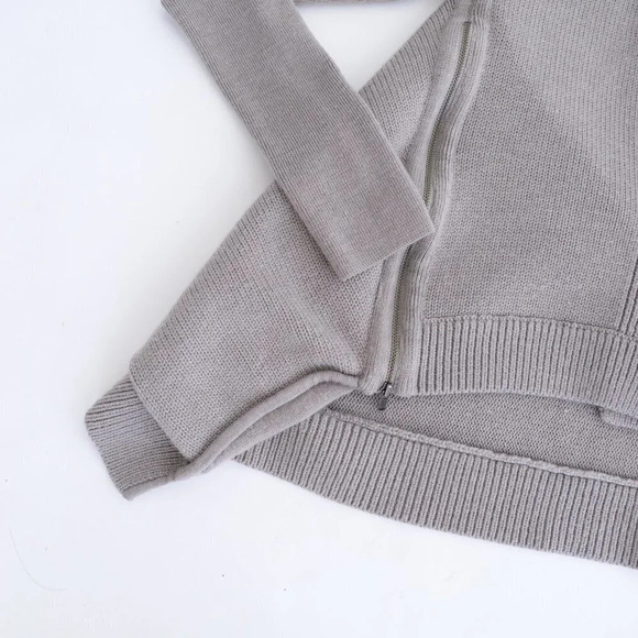 Lululemon Yoga Wrap  it Up100% Merino Wool Sweater Cardigan High Low Hem 4 - Picture 8 of 12